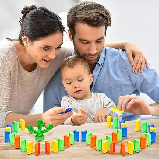 Train Toy Domino Set for Kids with Sound Effects